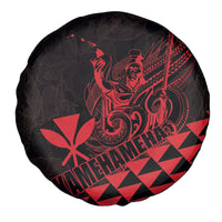 King Kamehameha Day Spare Tire Cover Kakau Polynesian Pattern