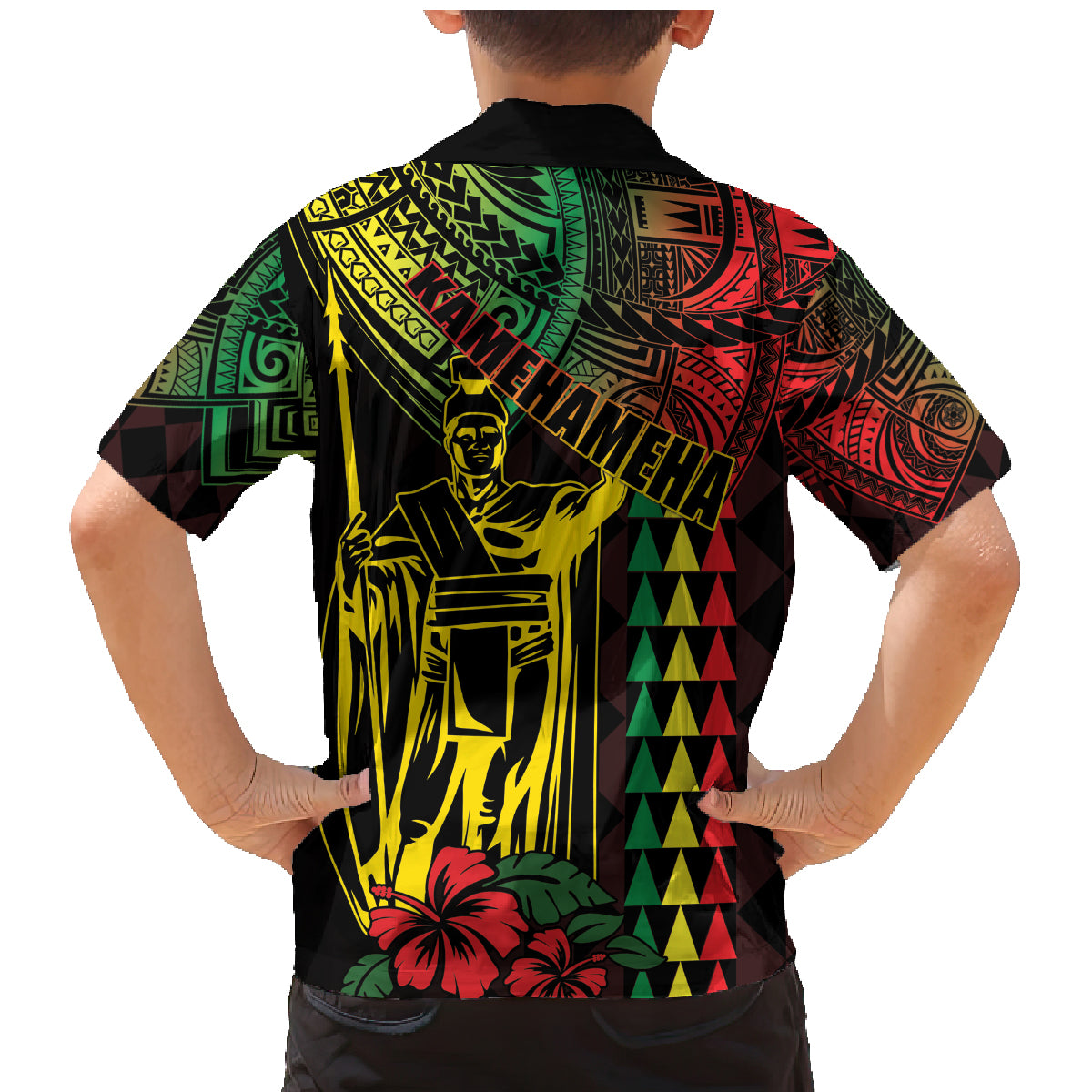 King Kamehameha Day Family Matching Mermaid Dress and Hawaiian Shirt Hawaii Kakau Reggae LT01 - Polynesian Pride