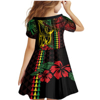 King Kamehameha Day Family Matching Mermaid Dress and Hawaiian Shirt Hawaii Kakau Reggae LT01 - Polynesian Pride