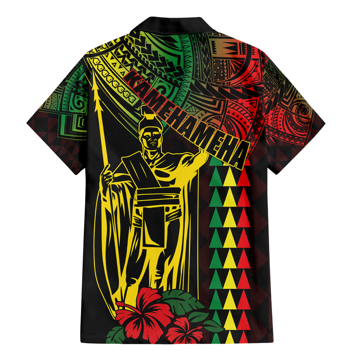 King Kamehameha Day Family Matching Mermaid Dress and Hawaiian Shirt Hawaii Kakau Reggae LT01 - Polynesian Pride