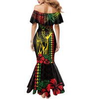 King Kamehameha Day Family Matching Mermaid Dress and Hawaiian Shirt Hawaii Kakau Reggae LT01 - Polynesian Pride
