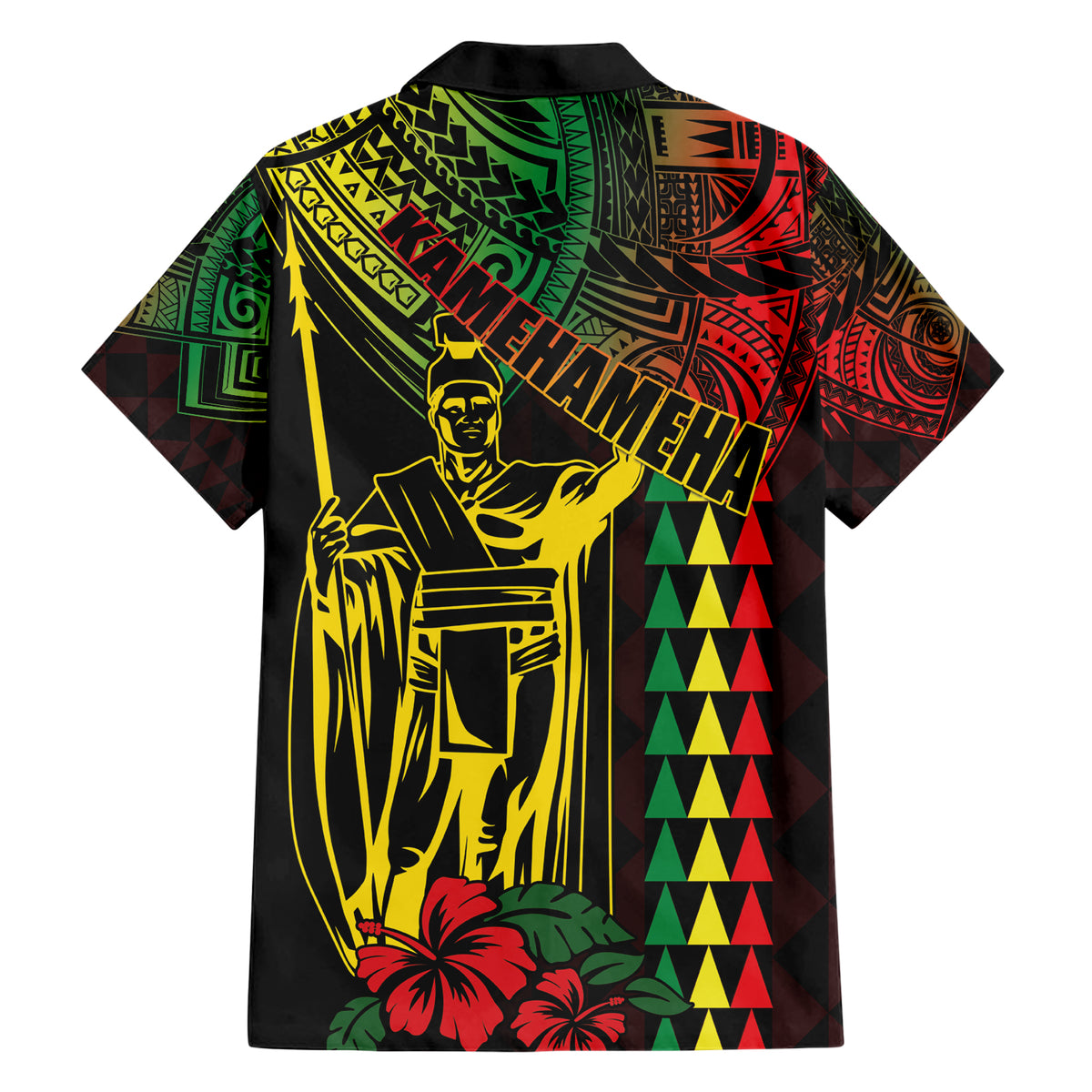 King Kamehameha Day Family Matching Short Sleeve Bodycon Dress and Hawaiian Shirt Hawaii Kakau Reggae LT01 - Polynesian Pride