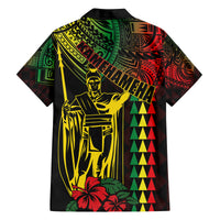 King Kamehameha Day Family Matching Summer Maxi Dress and Hawaiian Shirt Hawaii Kakau Reggae LT01 - Polynesian Pride