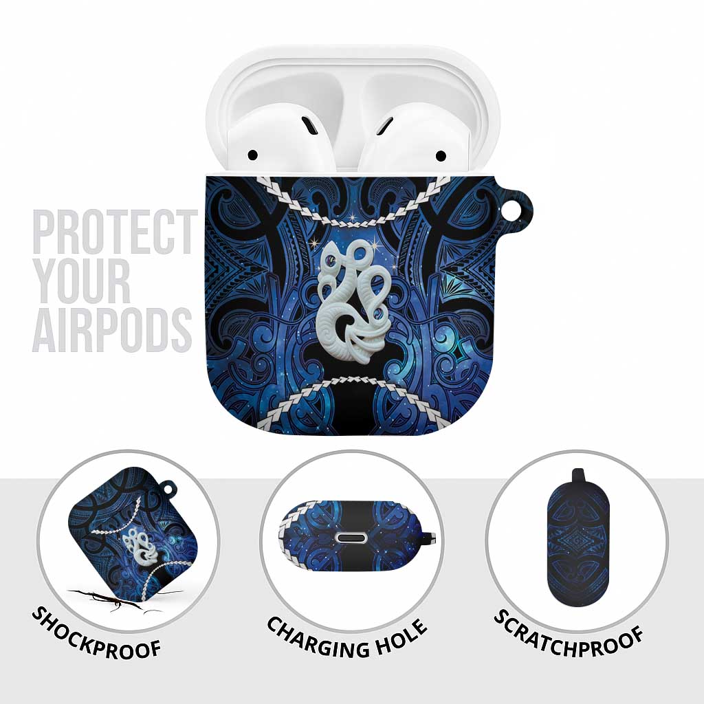 Maori Matariki Manaia AirPods Case Maori Kowhaiwhai Pattern Galaxy