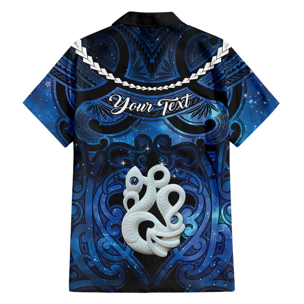 Personalized Maori Matariki Manaia Family Matching Off The Shoulder Long Sleeve Dress and Hawaiian Shirt Maori Kowhaiwhai Pattern Galaxy LT01 - Polynesian Pride