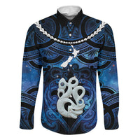 Personalized Maori Matariki Manaia Family Matching Off Shoulder Maxi Dress and Hawaiian Shirt Maori Kowhaiwhai Pattern Galaxy