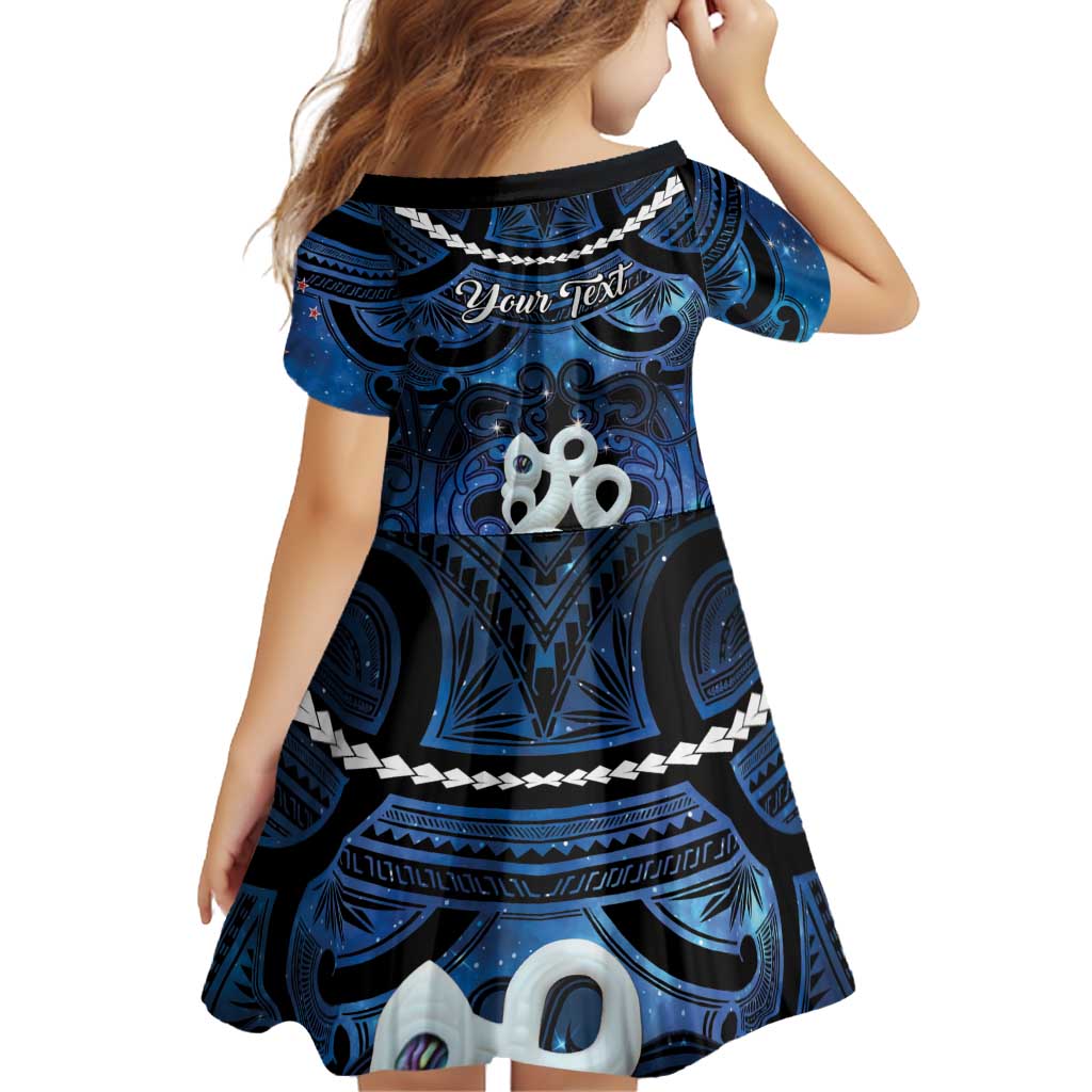 Personalized Maori Matariki Manaia Family Matching Puletasi and Hawaiian Shirt Maori Kowhaiwhai Pattern Galaxy