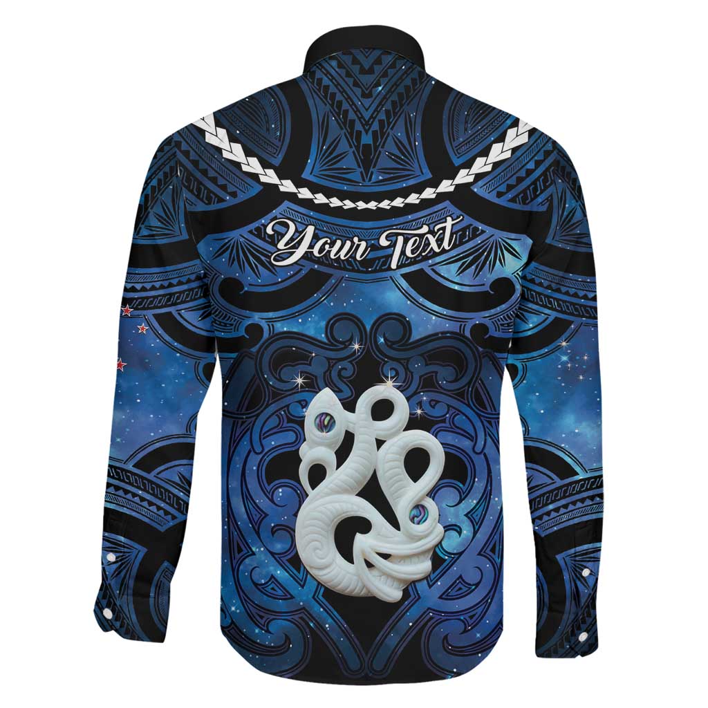 Personalized Maori Matariki Manaia Family Matching Puletasi and Hawaiian Shirt Maori Kowhaiwhai Pattern Galaxy