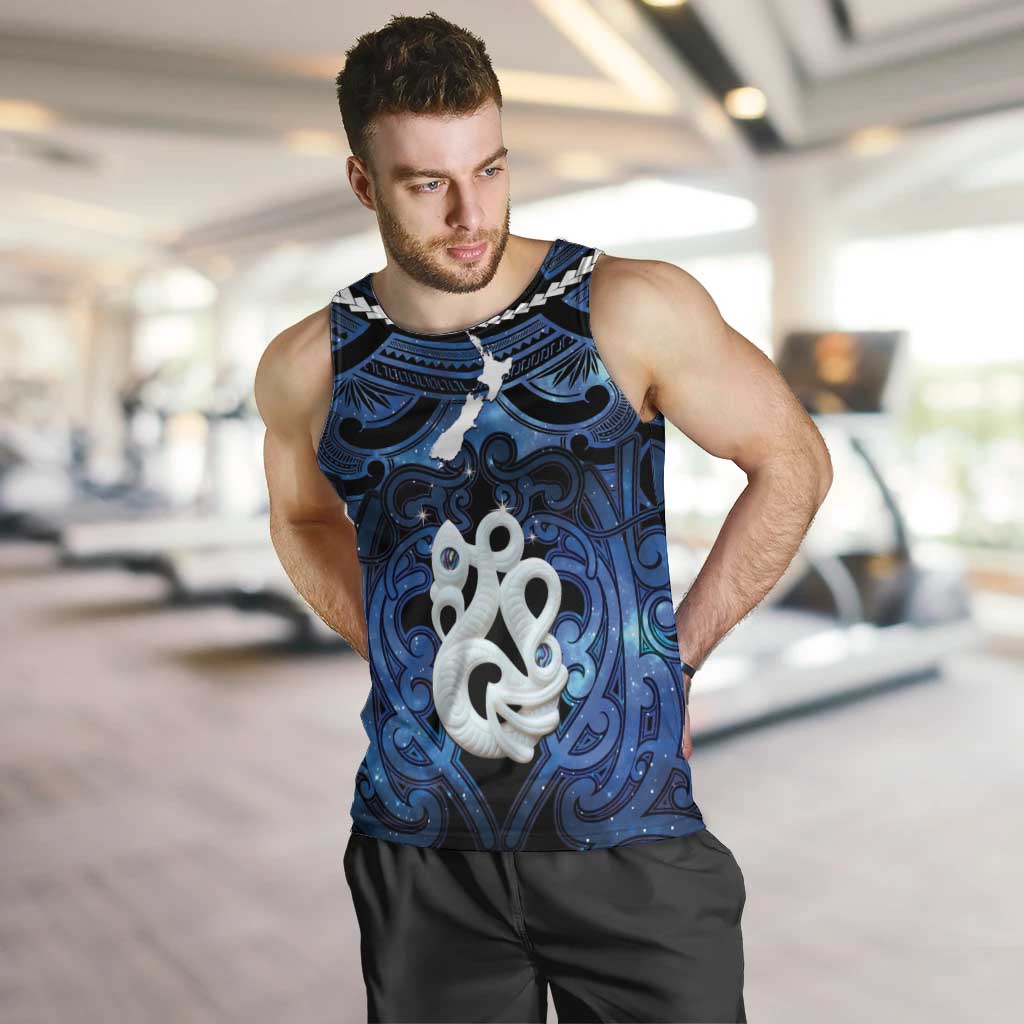 Personalized Maori Matariki Manaia Men Tank Top Maori Kowhaiwhai Pattern Galaxy