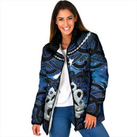 Personalized Maori Matariki Manaia Padded Jacket Maori Kowhaiwhai Pattern Galaxy