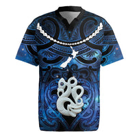 Personalized Maori Matariki Manaia Rugby Jersey Maori Kowhaiwhai Pattern Galaxy