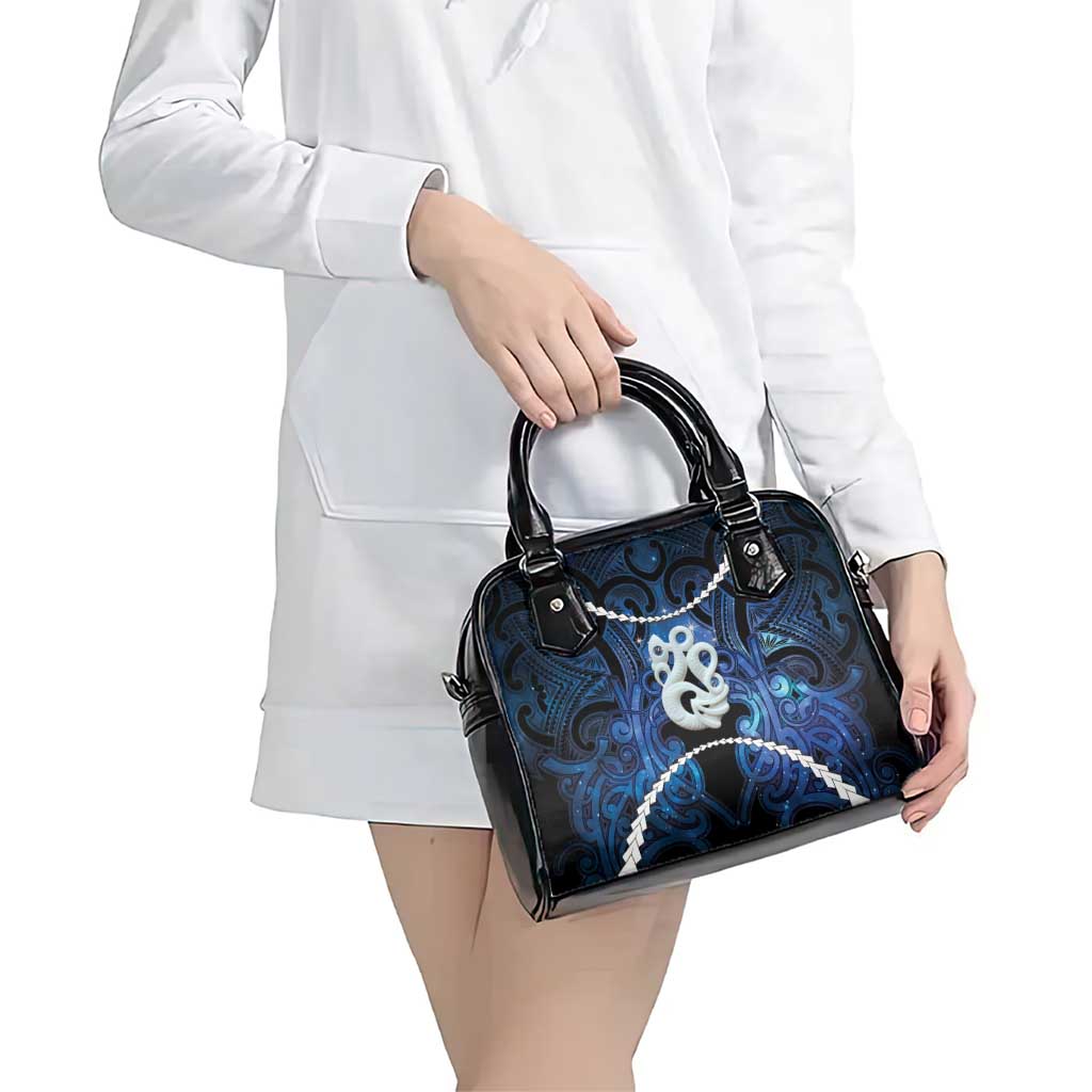Maori Matariki Manaia Shoulder Handbag Maori Kowhaiwhai Pattern Galaxy