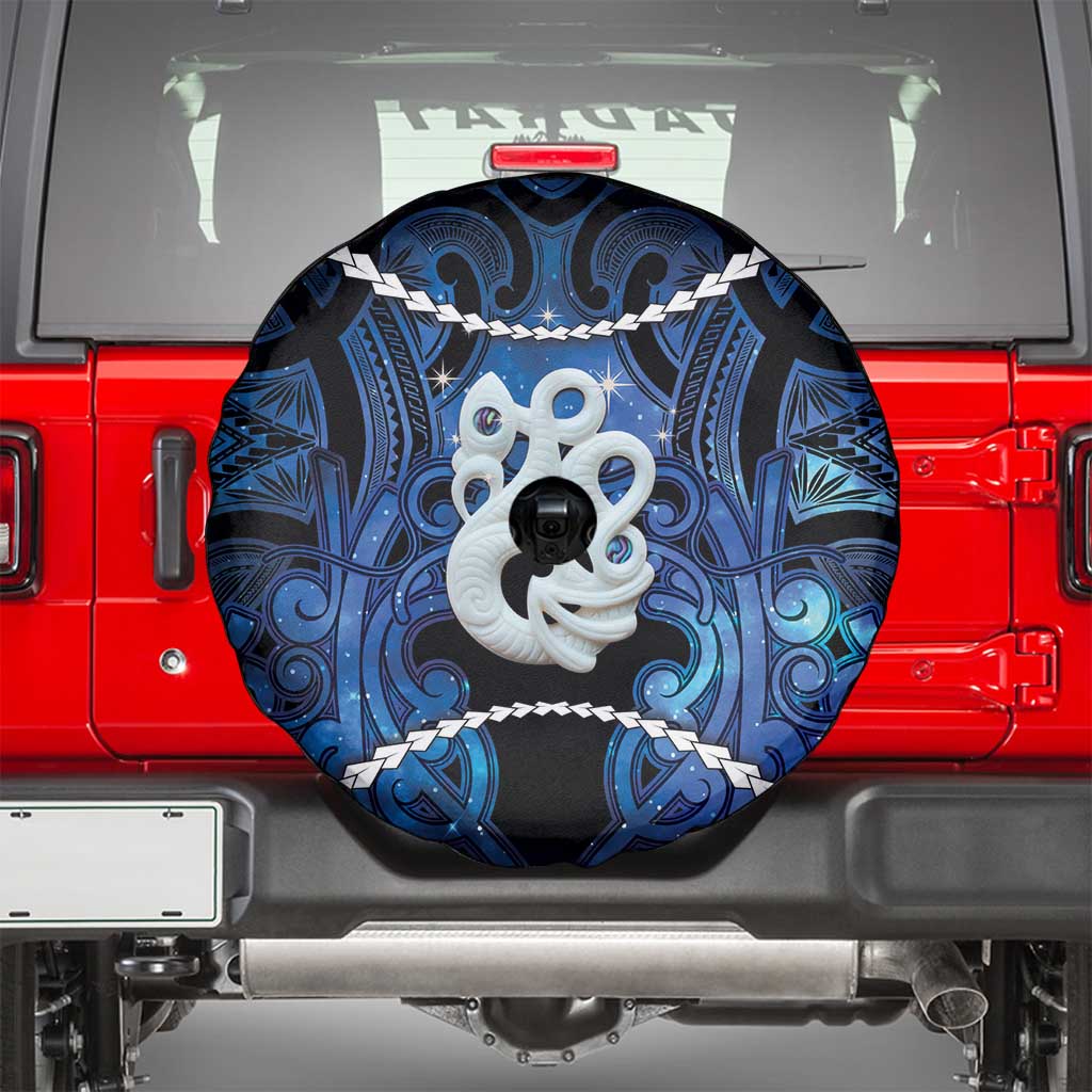 Maori Matariki Manaia Spare Tire Cover Maori Kowhaiwhai Pattern Galaxy