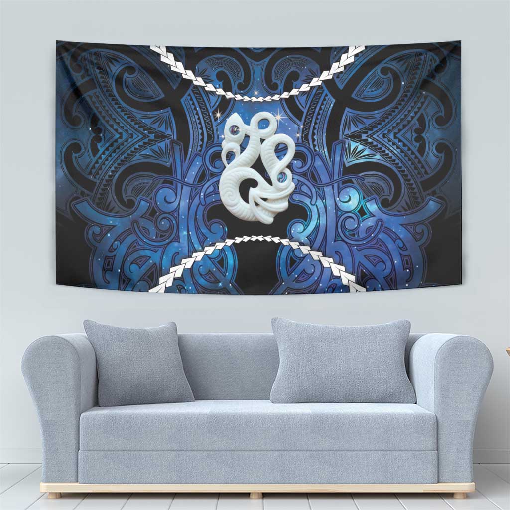 Maori Matariki Manaia Tapestry Maori Kowhaiwhai Pattern Galaxy