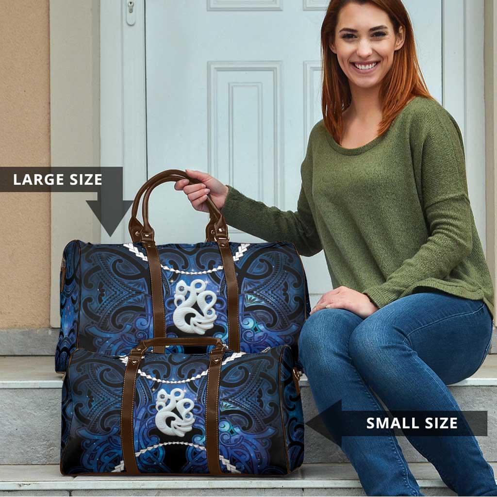 Maori Matariki Manaia Travel Bag Maori Kowhaiwhai Pattern Galaxy