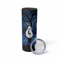 Personalized Maori Matariki Hei Matau Skinny Tumbler Maori Kowhaiwhai Pattern Galaxy