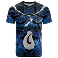 Personalized Maori Matariki Hei Matau T Shirt Maori Kowhaiwhai Pattern Galaxy