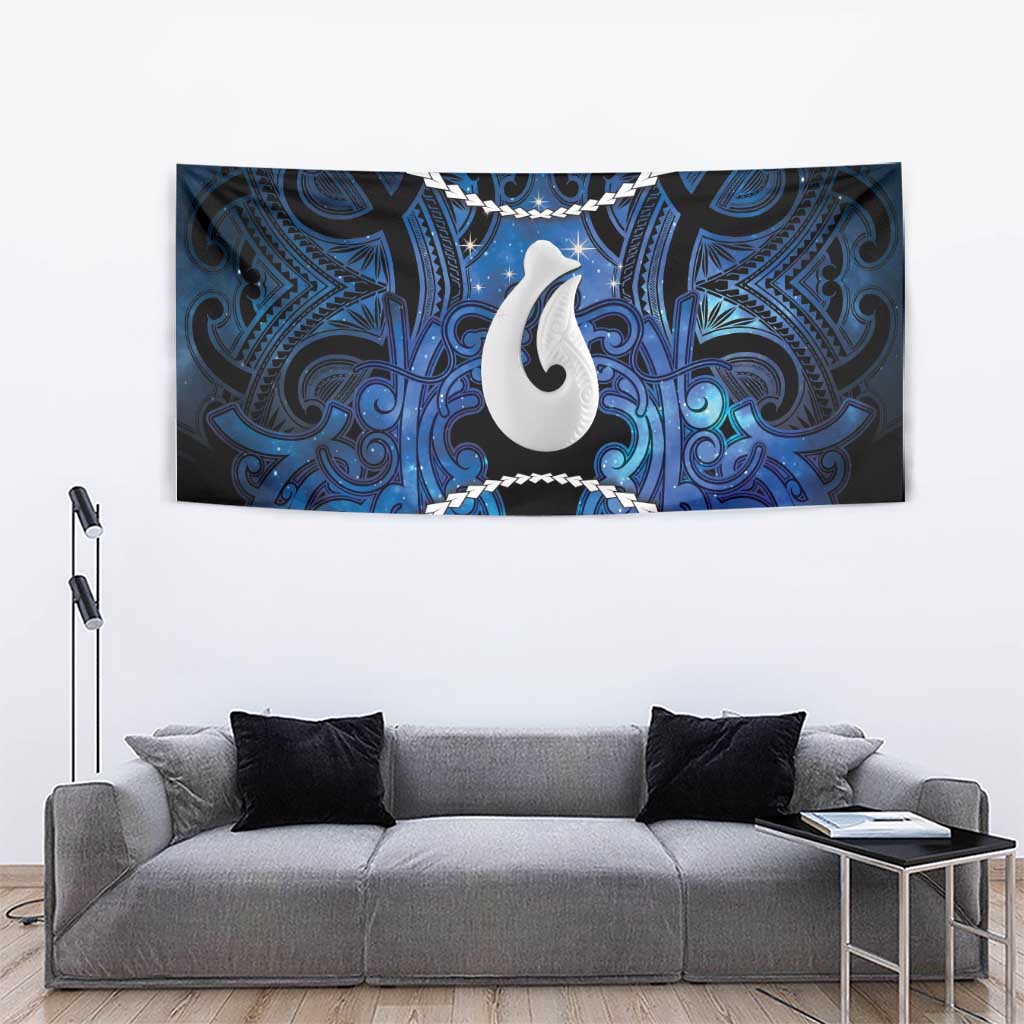Maori Matariki Hei Matau Tapestry Maori Kowhaiwhai Pattern Galaxy