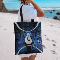 Maori Matariki Hei Matau Tote Bag Maori Kowhaiwhai Pattern Galaxy