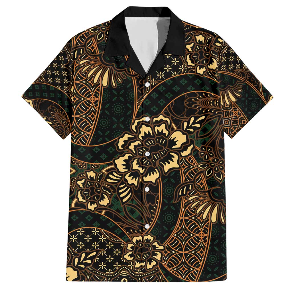 Indonesian Batik Pattern Vintage Brown Hawaiian Shirt