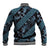 Indonesia Batik Pattern Baseball Jacket Blue Version