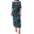 Indonesia Batik Pattern Puletasi Blue Version