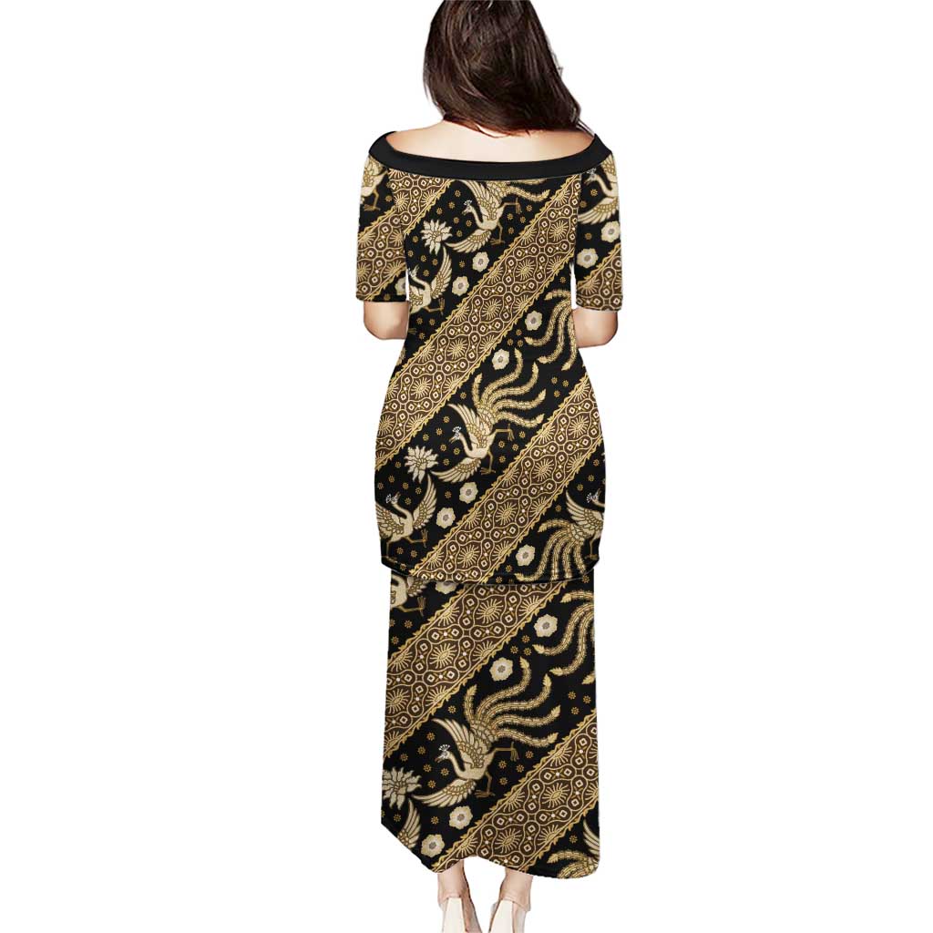 Indonesia Batik Pattern Puletasi Gold Version