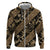 Indonesia Batik Pattern Zip Hoodie Gold Version