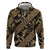 Indonesia Batik Pattern Zip Hoodie Gold Version