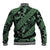 Indonesia Batik Pattern Baseball Jacket Green Version