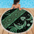 Indonesia Batik Pattern Beach Blanket Green Version