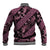 Indonesia Batik Pattern Baseball Jacket Pink Version