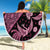 Indonesia Batik Pattern Beach Blanket Pink Version