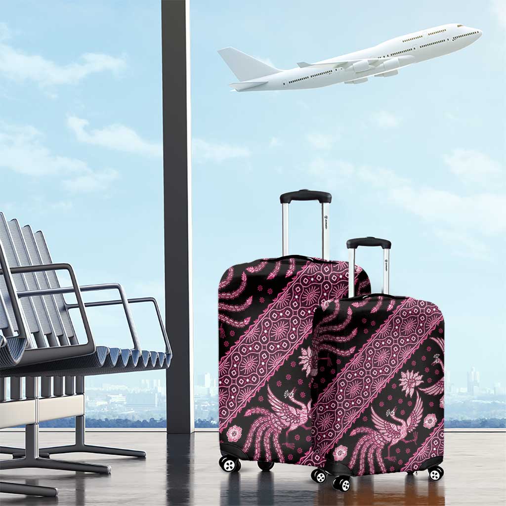 Indonesia Batik Pattern Luggage Cover Pink Version
