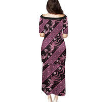 Indonesia Batik Pattern Puletasi Pink Version
