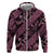 Indonesia Batik Pattern Zip Hoodie Pink Version