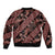 Indonesia Batik Pattern Bomber Jacket Red Version