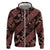Indonesia Batik Pattern Zip Hoodie Red Version