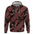 Indonesia Batik Pattern Zip Hoodie Red Version