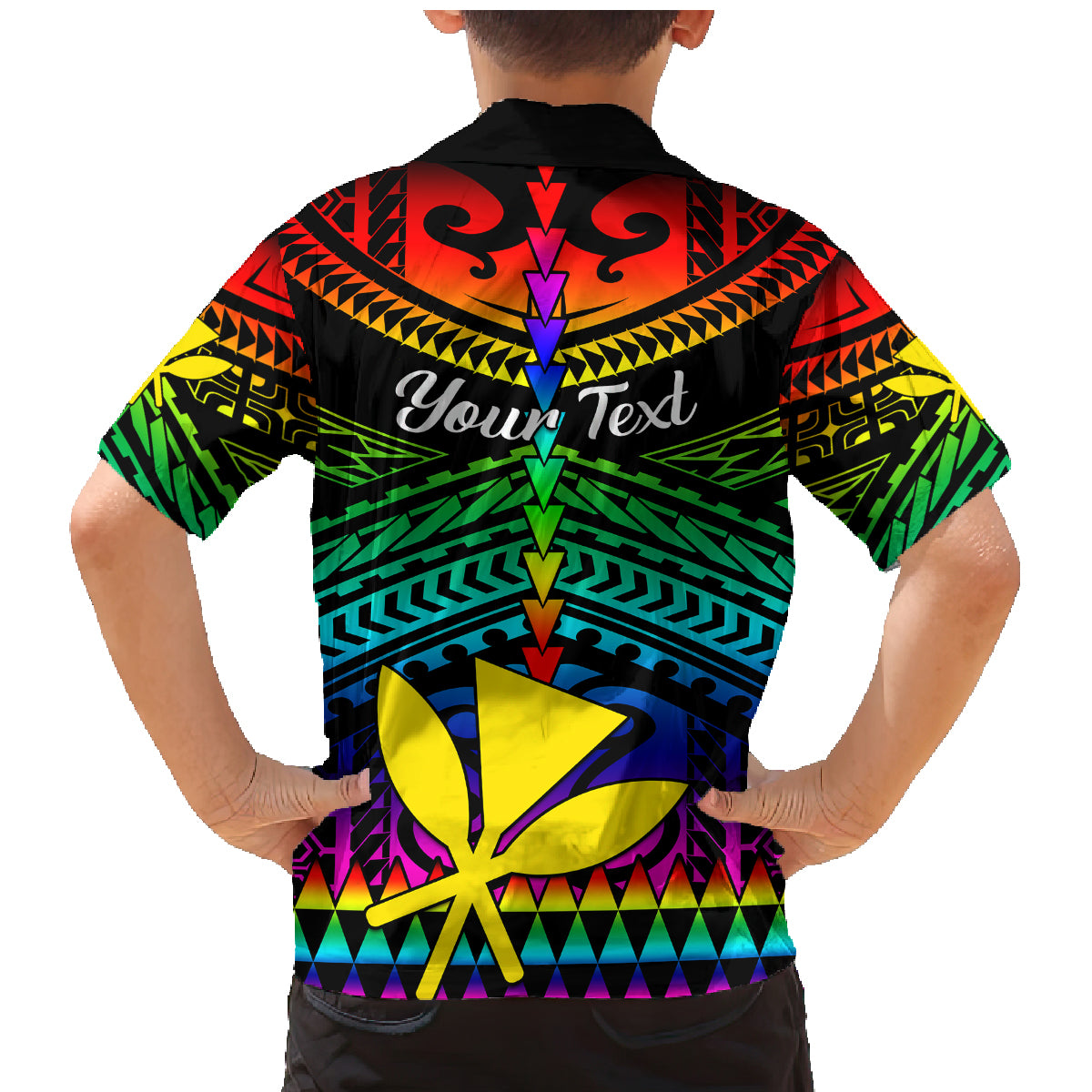 Personalised Hawaii Family Matching Mermaid Dress and Hawaiian Shirt Kanaka Maoli Kakau 2023 National Coming Out Day LT01 - Polynesian Pride