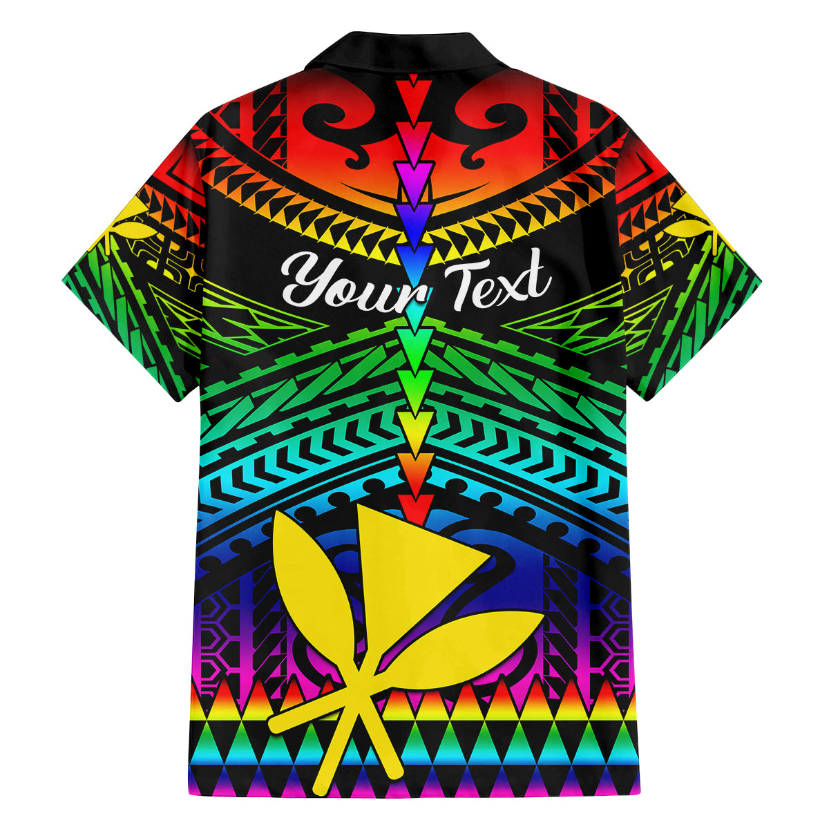 Personalised Hawaii Family Matching Tank Maxi Dress and Hawaiian Shirt Kanaka Maoli Kakau 2023 National Coming Out Day LT01 - Polynesian Pride