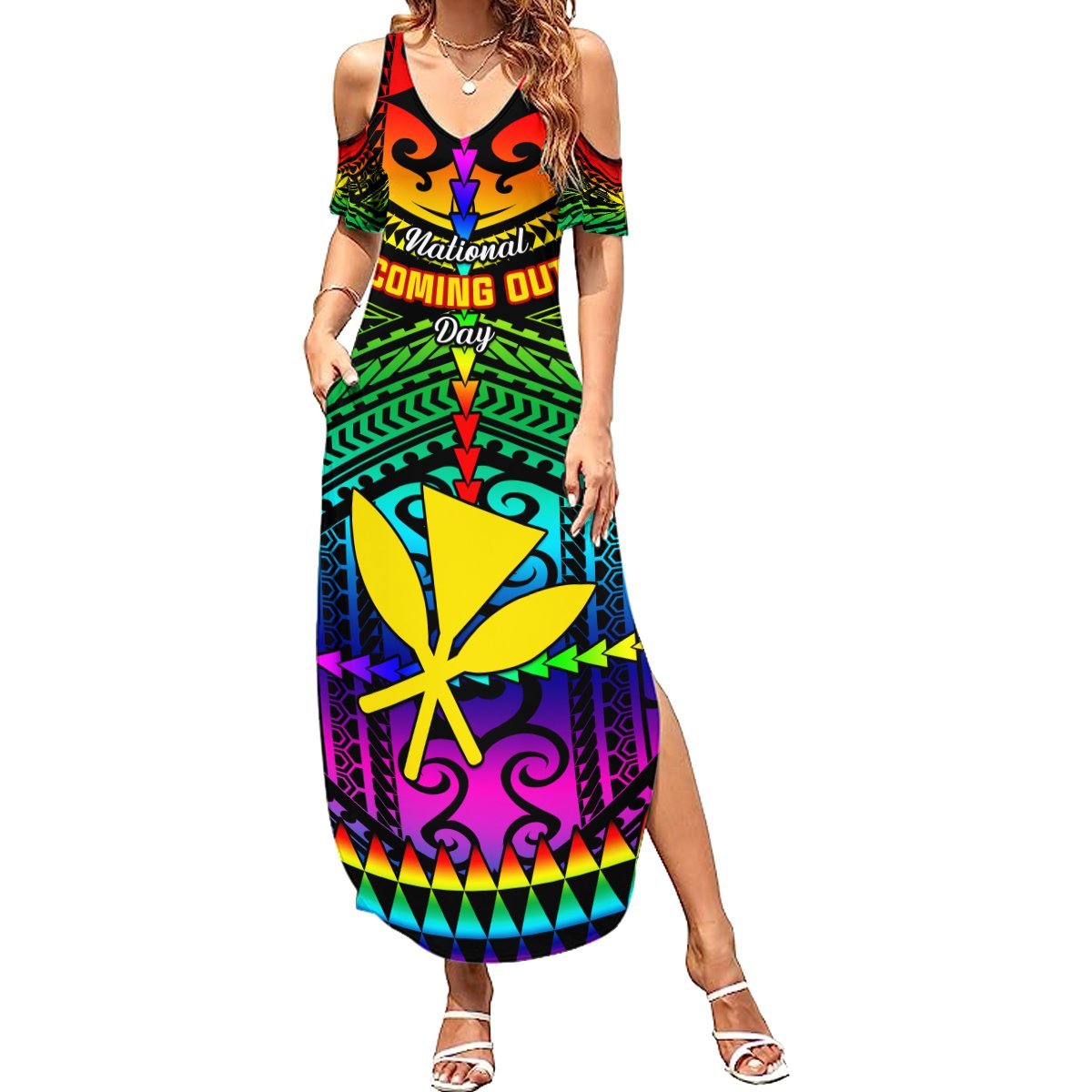 personalised-hawaii-summer-maxi-dress-kanaka-maoli-kakau-2023-national-coming-out-day