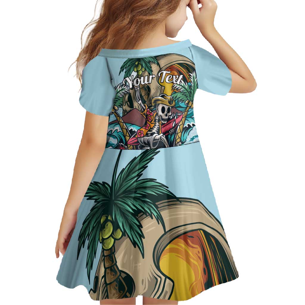 Personalized Aloha Hawaii Skeleton Family Matching Off Shoulder Maxi Dress and Hawaiian Shirt Tropical Summer Vibe