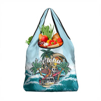 Aloha Hawaii Skeleton Grocery Bag Tropical Summer Vibe