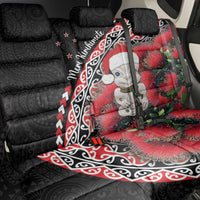 New Zealand Christmas Meri Kirihimete Back Car Seat Cover Santa Hei Tiki Pohutukawa LT01 - Polynesian Pride