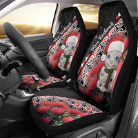 New Zealand Christmas Meri Kirihimete Car Seat Cover Santa Hei Tiki Pohutukawa LT01 - Polynesian Pride