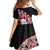 New Zealand Christmas Meri Kirihimete Family Matching Off The Shoulder Long Sleeve Dress and Hawaiian Shirt Santa Hei Tiki Pohutukawa