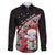New Zealand Christmas Meri Kirihimete Family Matching Off The Shoulder Long Sleeve Dress and Hawaiian Shirt Santa Hei Tiki Pohutukawa