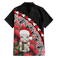 New Zealand Christmas Meri Kirihimete Hawaiian Shirt Santa Hei Tiki Pohutukawa LT01 - Polynesian Pride