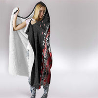 New Zealand Christmas Meri Kirihimete Hooded Blanket Santa Hei Tiki Pohutukawa LT01 - Polynesian Pride